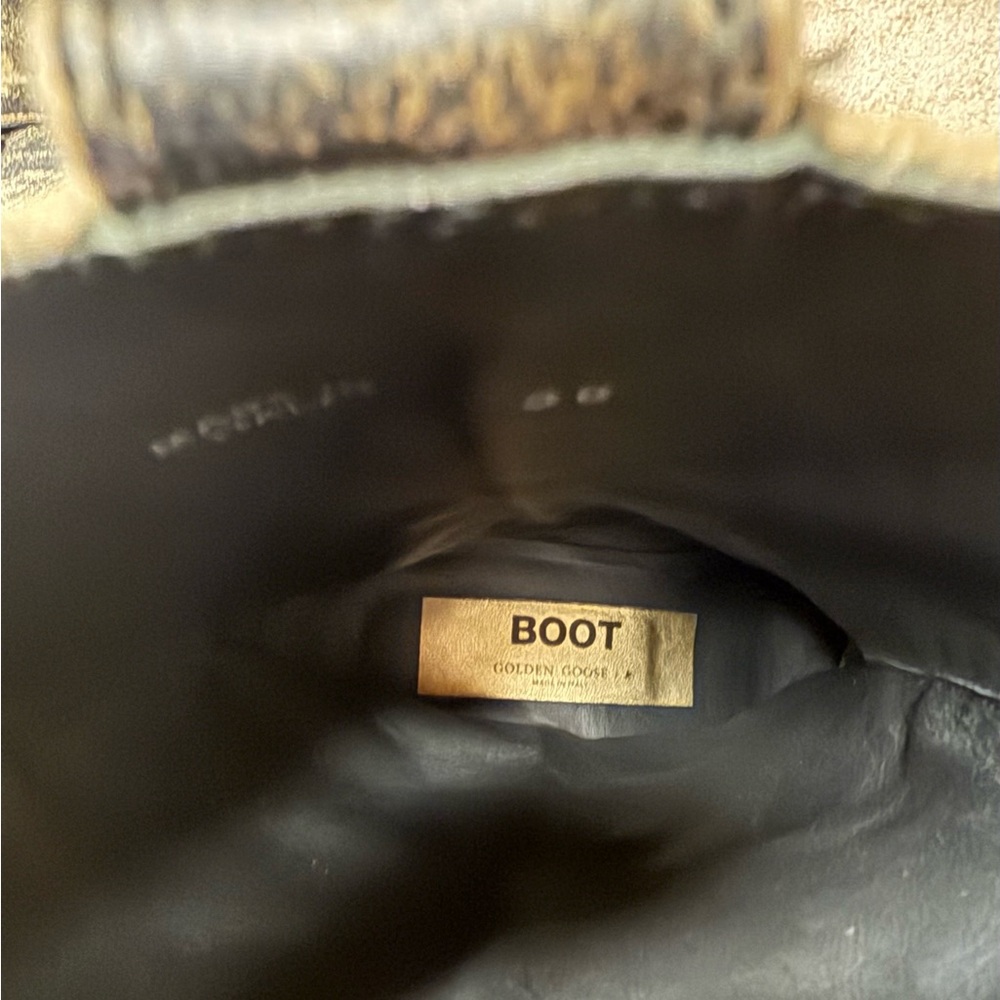 Like New Ladies Size 38 (8) Golden Gooden Wish Star Harness Short Cowboy Boot - Picture 7 of 10